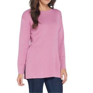 Joan Rivers Sweater 2X Pink QVC Ballerina Neck Capsule Wardrobe Closet Staple